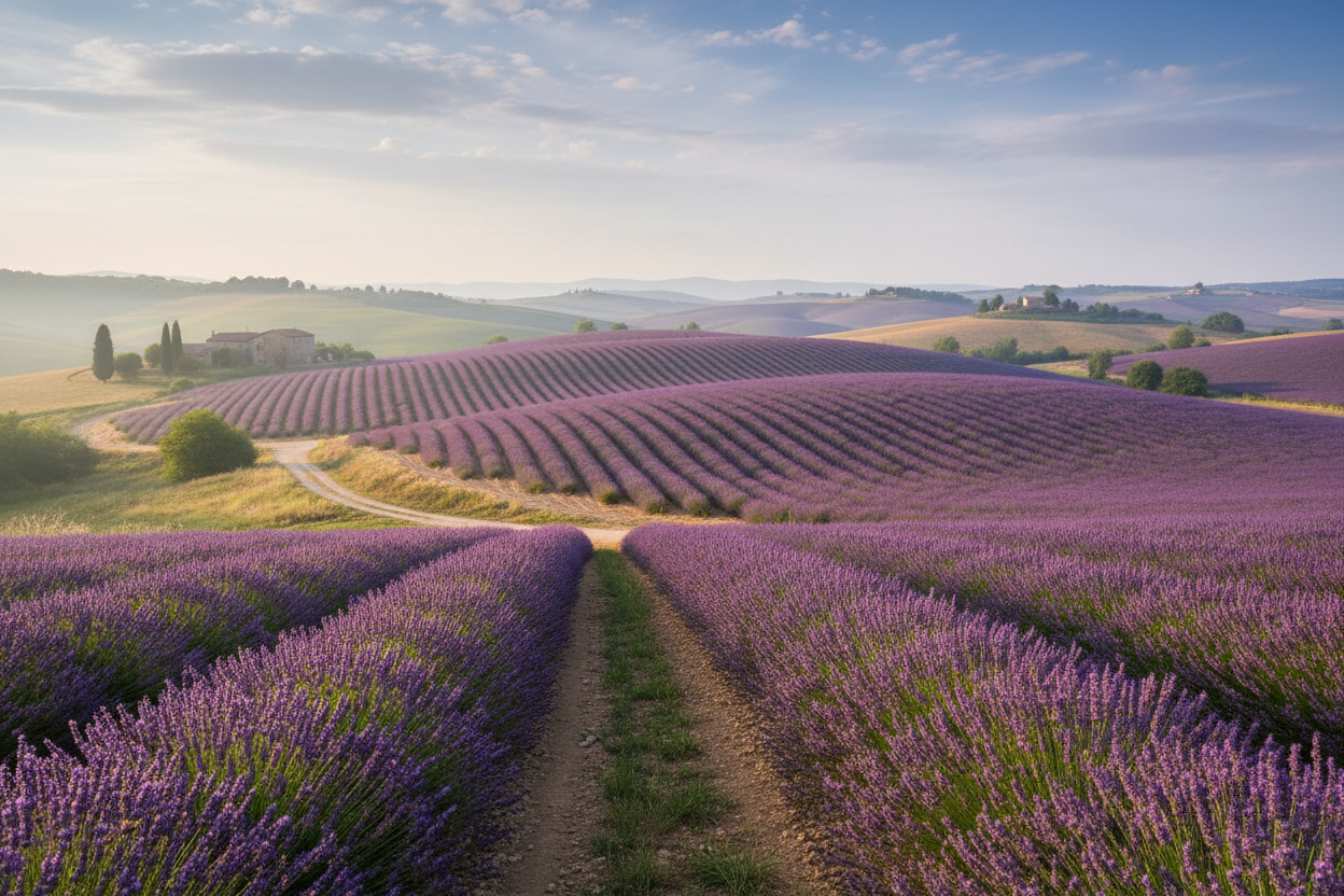 relaxing place with lavender