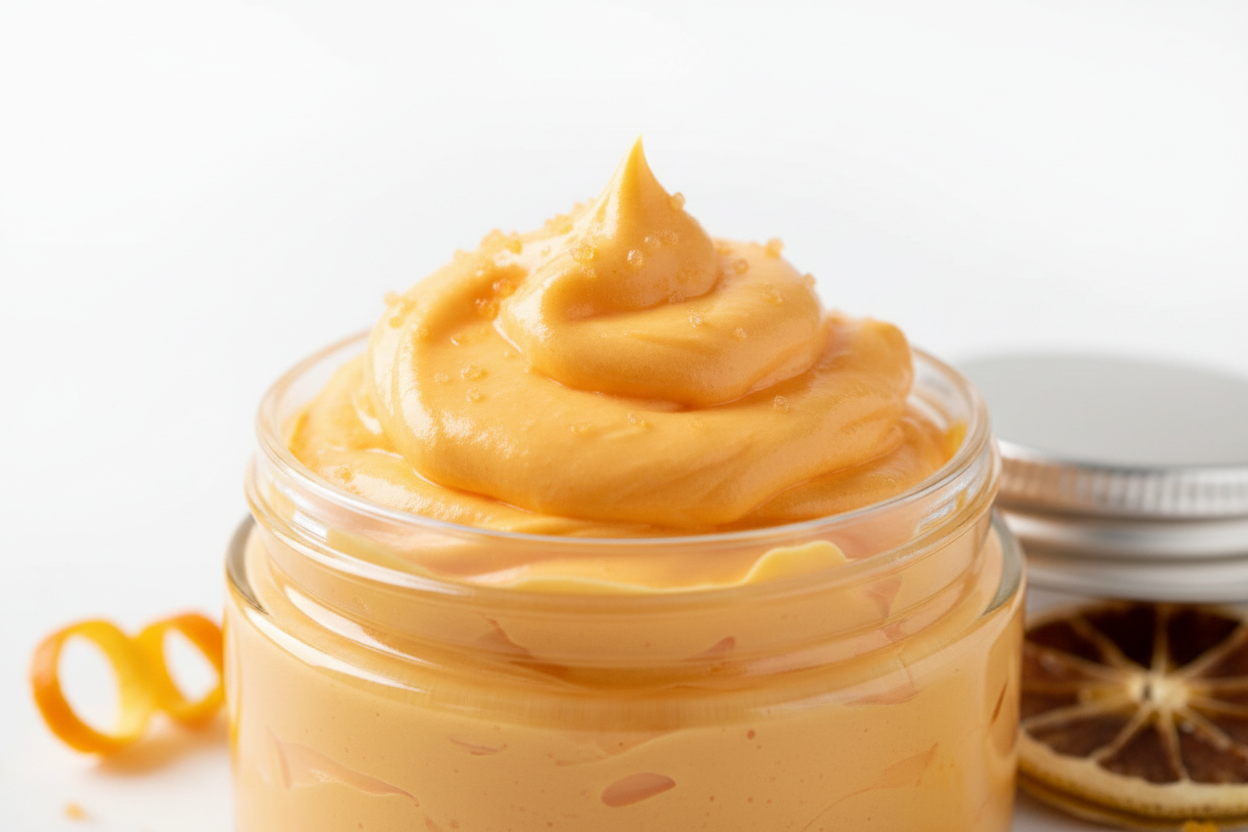 whipped orange muscle rub